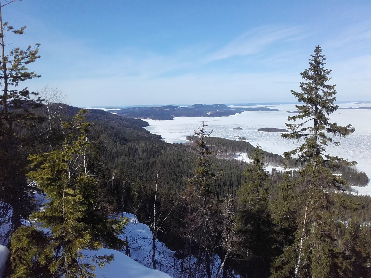 Maisema Mäkrältä pohjoiseen