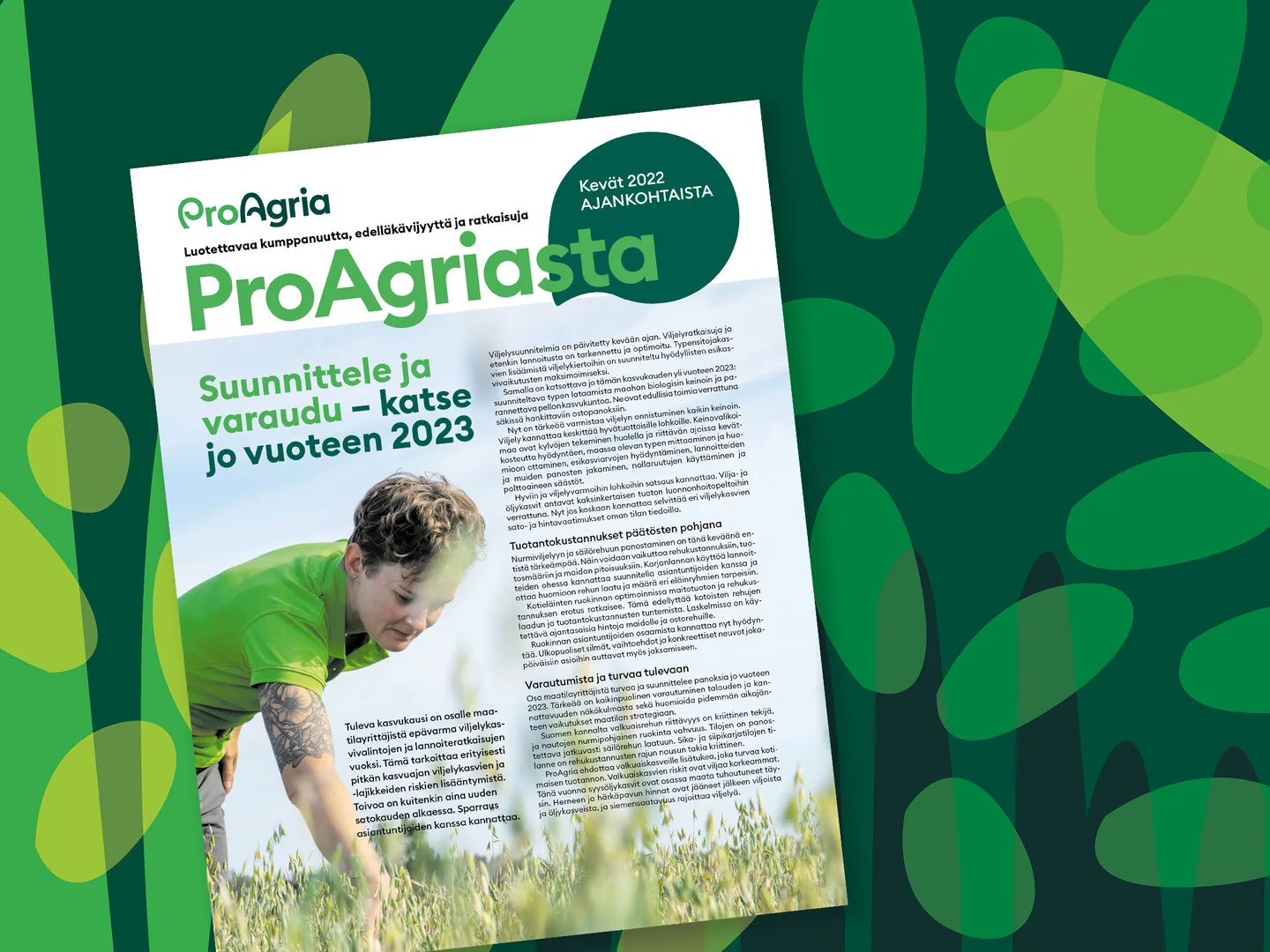 ProAgriasta-asiakaslehden kansi