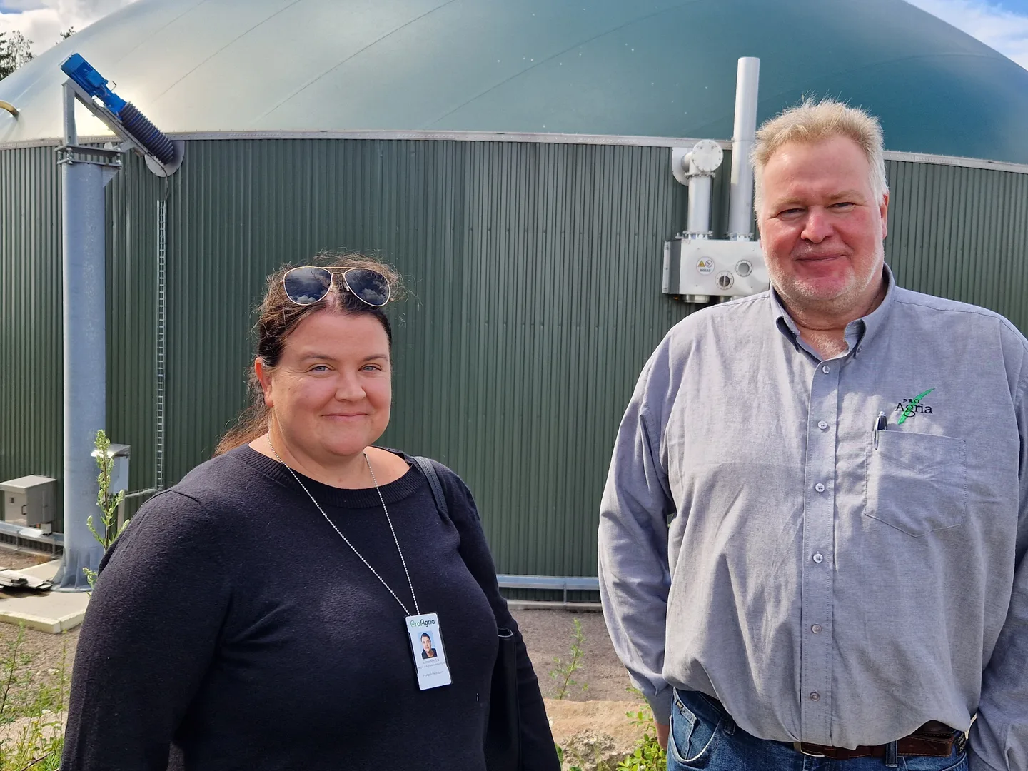 Juha Hiitela ja Jonna Nygard biokaasu