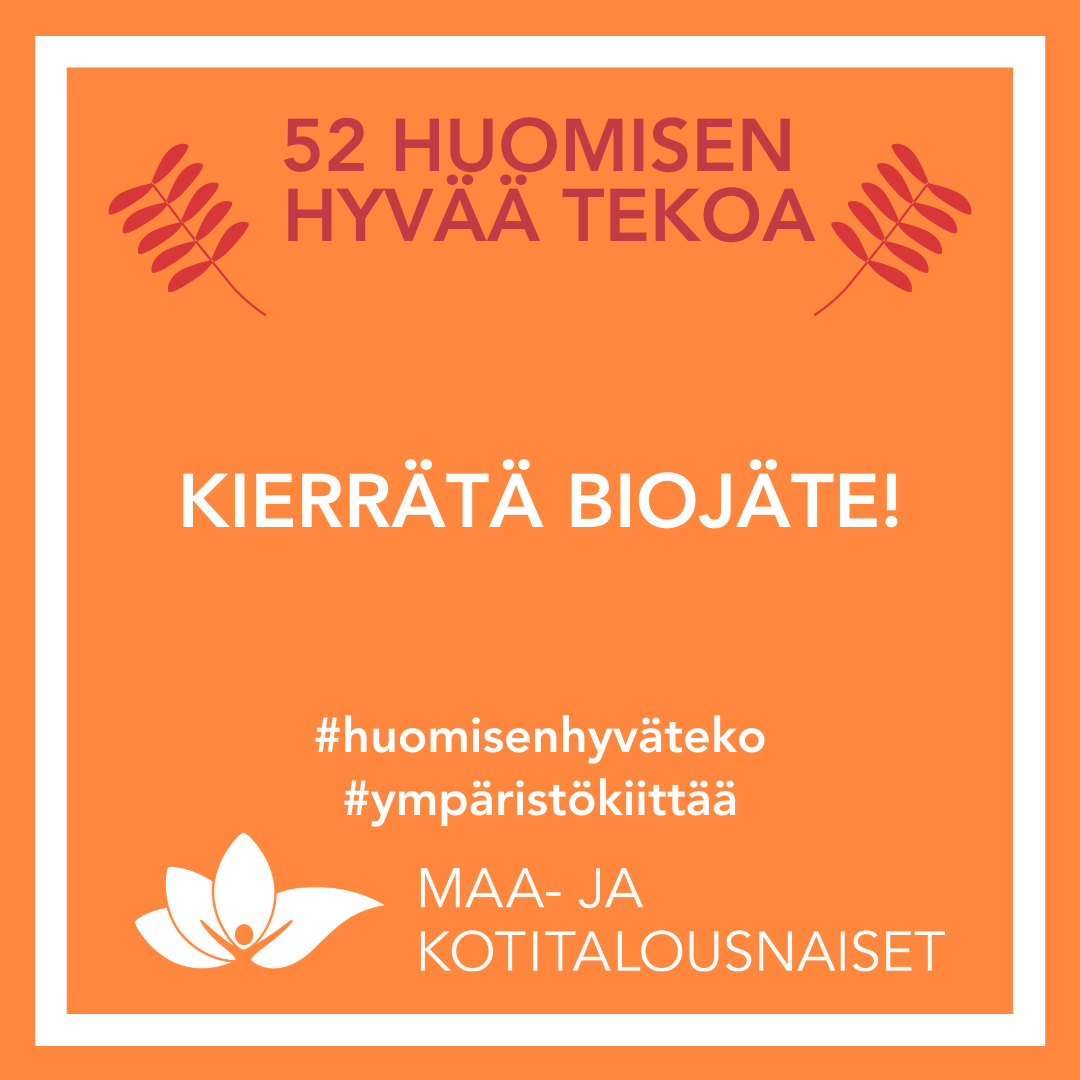 Kierrätä biojäte