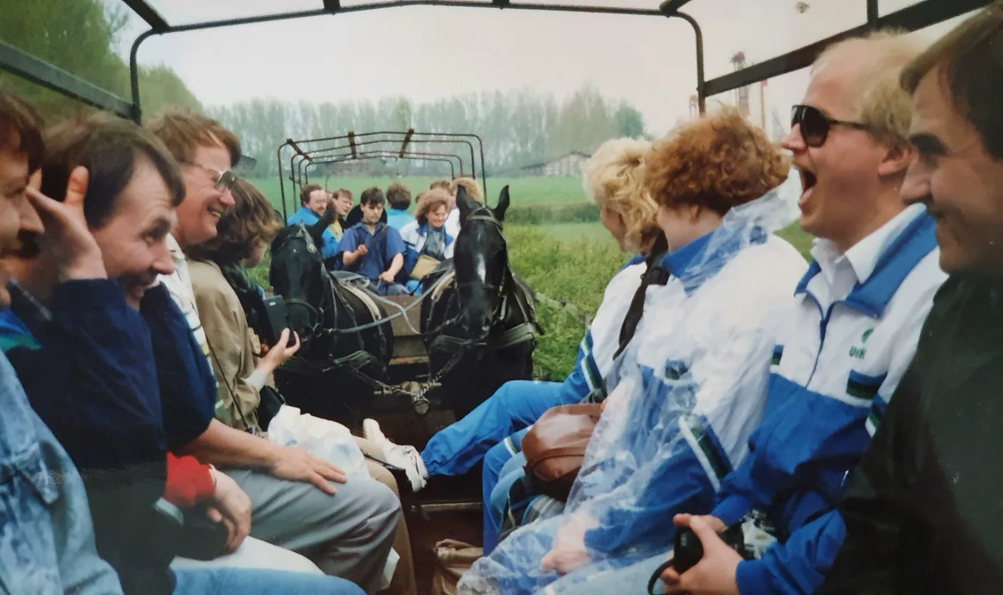 Hevoskyydissa 80 luvun lopulla Kuva Uudenmaan Maaseutukeskus