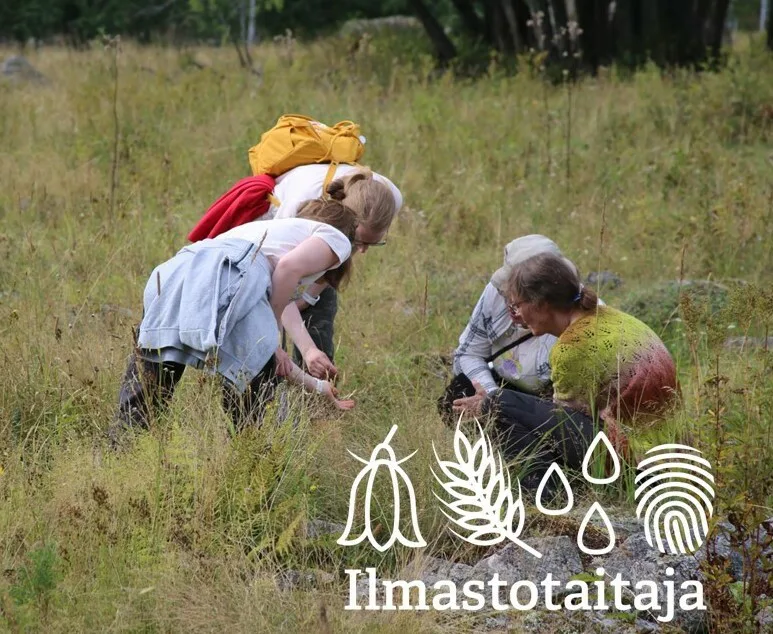 Ilmastotaitaja logolla