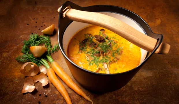 Juures-sieniseljanka padassa