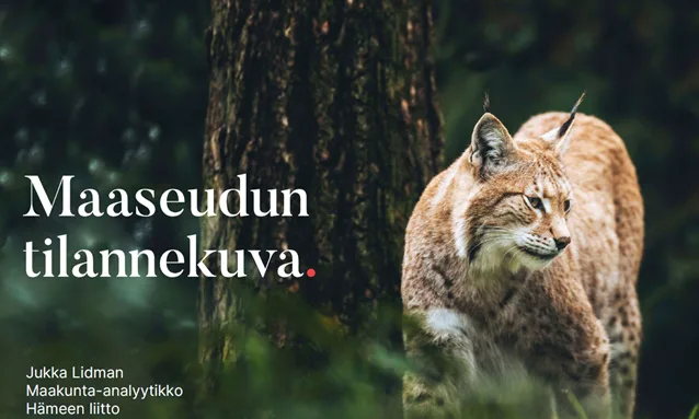 Maaseudun tilannekuva Jukka Lidman esityksesta