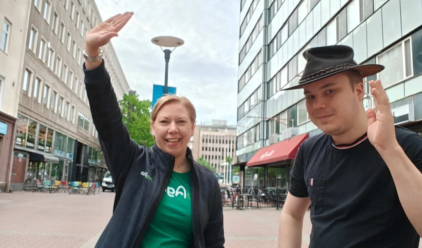 Anna Kari ja Antti Raininko Suomi Areenassa