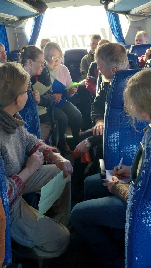 Arkihankkeen Itä-Suomen johtamismatkan osallistujia