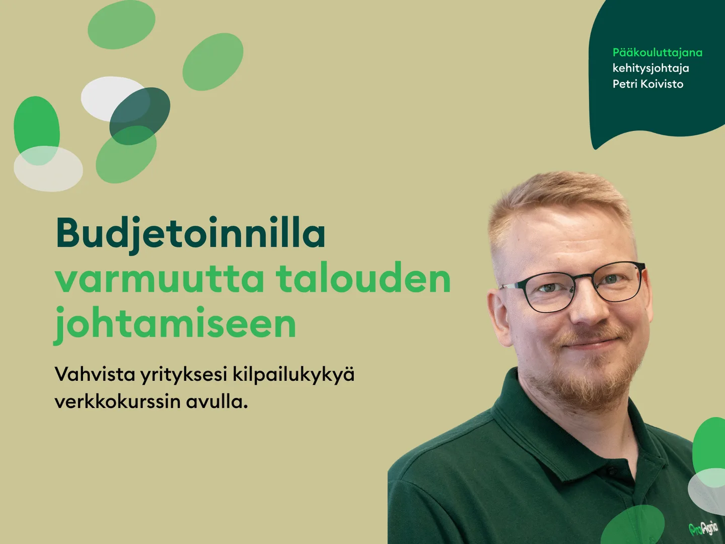 Budjetoinnilla varmuutta talouden johtamiseen verkkokurssi Petri Koivisto
