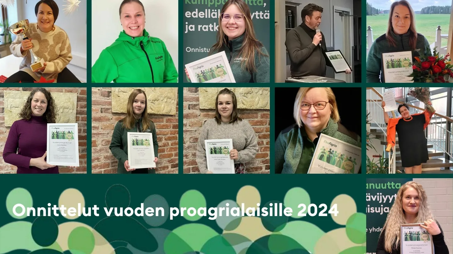 Vuoden Pro Agrialaiset 2024