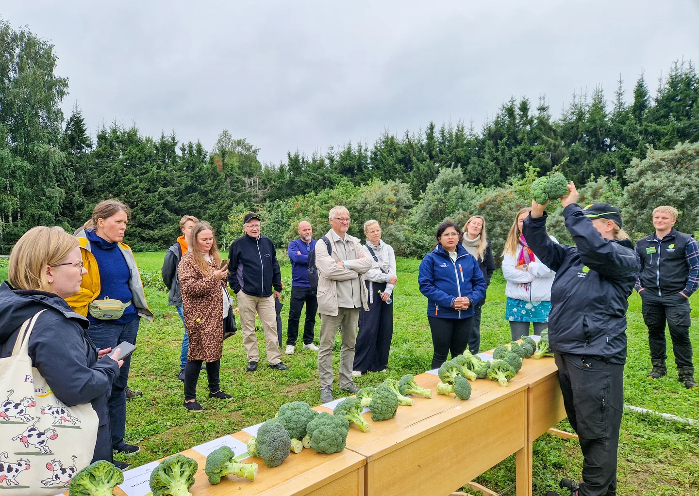 Climate Food Suomalaisryhma tutustumassa Ojebyn Agro Parkiin Henna Kukkonen Lapin AMK