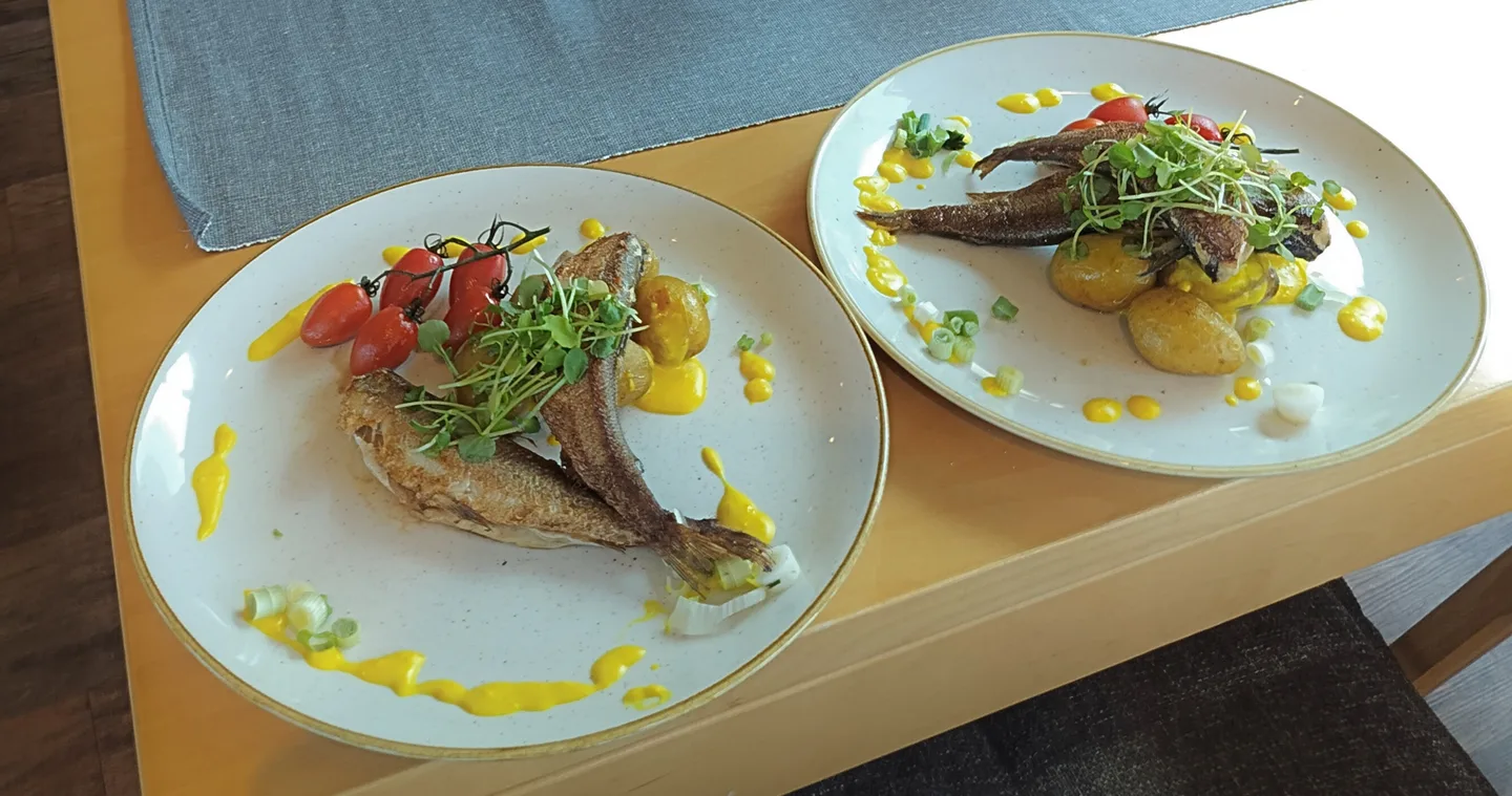 Perameren pikkusiika annos ravintola Haili Lahikalaa lautaselle