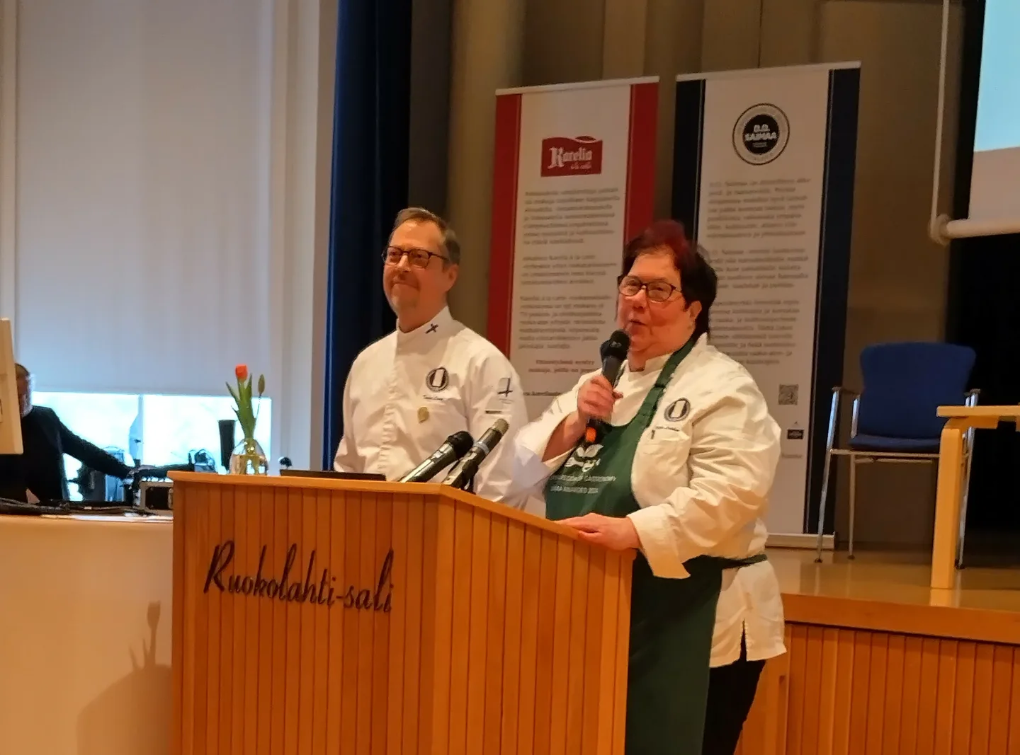 Ulla Liukkonen ja Tapio Laine 14 2 2025 Ruokolahti kuva Jenni Kunnaala rajattu