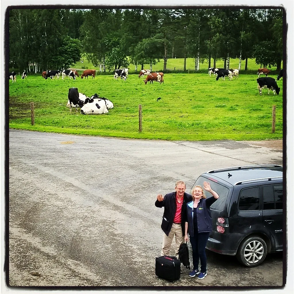 Joe ja Anne tutustuivat suomalaiseen karjatalouteen Teagascin-ProAgrian vaihto-ohjelmassa