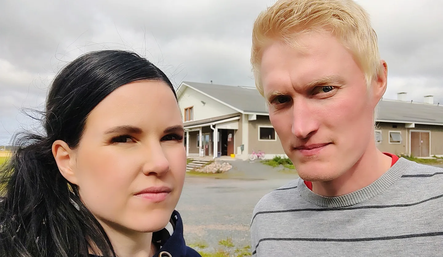 Kuvassa Pauliina ja Jukka Mäkelä