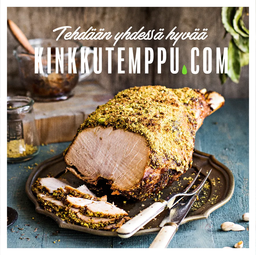 Kinkkutemppu kuorrutettukinkki