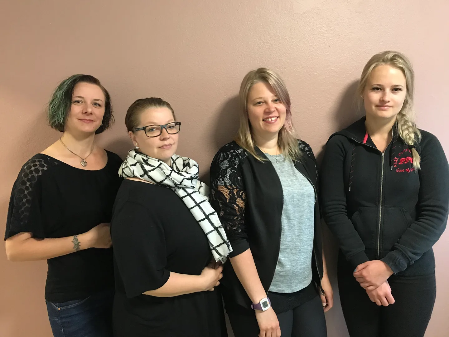 Anne Juotasniemi, Miia Kallunki, Piia Ahola ja Heta Ylijääskö.